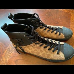 Coach Signature Men’s Sneakers Black Brown 11.5